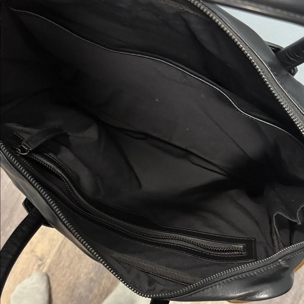 Black Leather Men's Bag